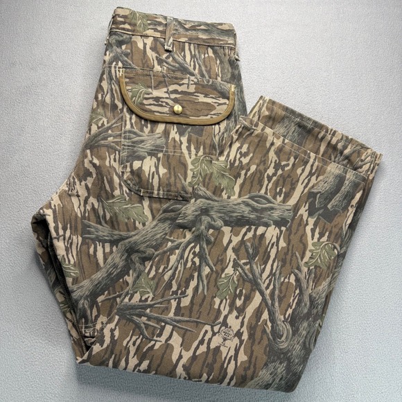 Carhartt Other - Vintage Carhartt Work Pants Mens 38x30 Brown Camo WU345 Double Knee Mossy Oak